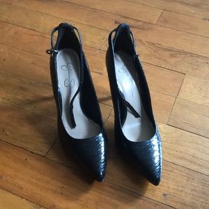 Black Jessica Simpson 4” Heels w/strap